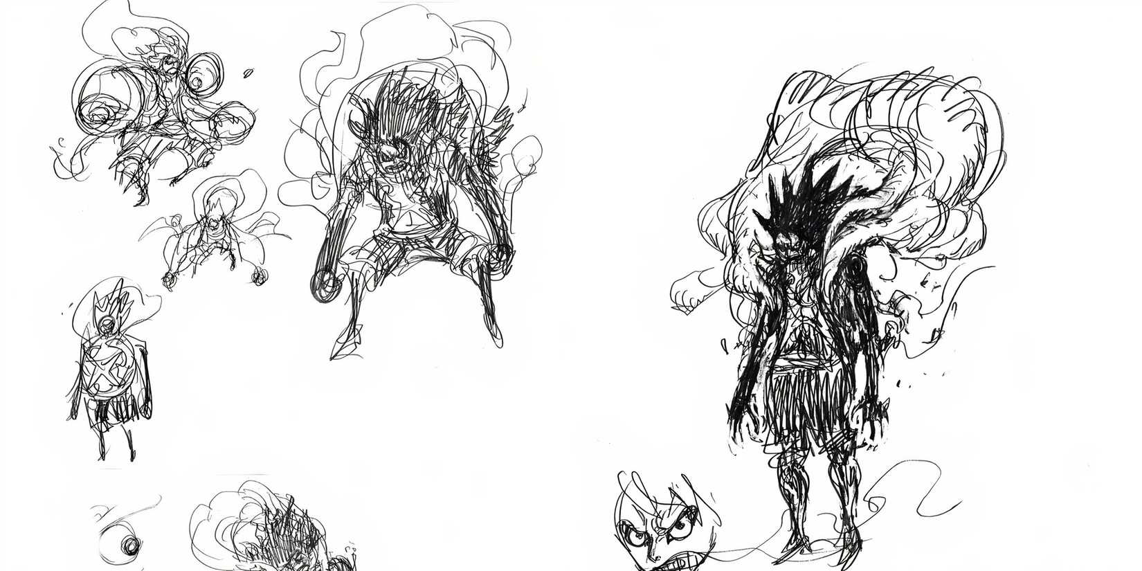 Luffy's Gear 4 Snakeman Hidden Version In Oda's Drafts one piece