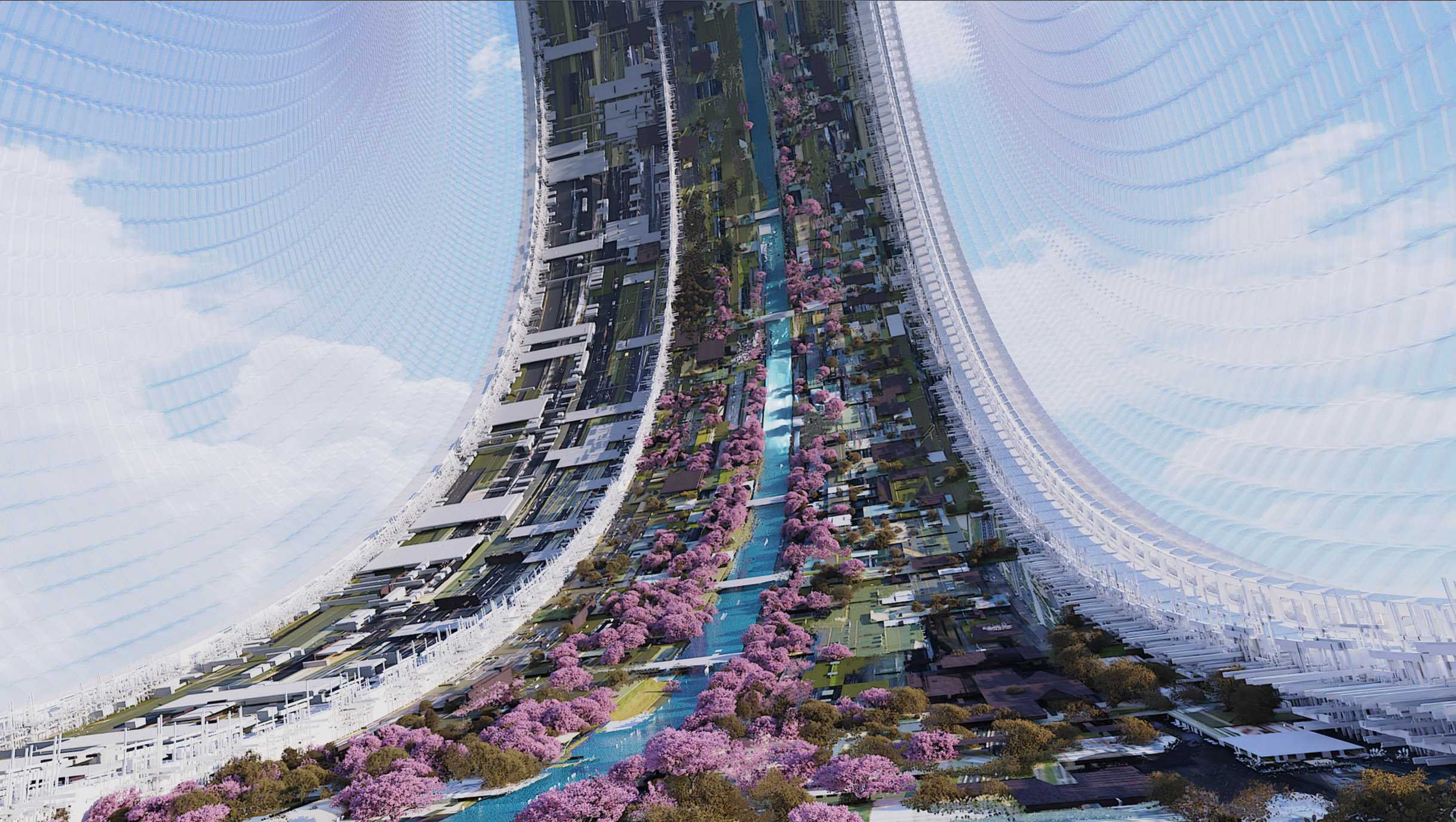 Konsep seni SOL Shogunate: Shin Edo - simulasi siang hari