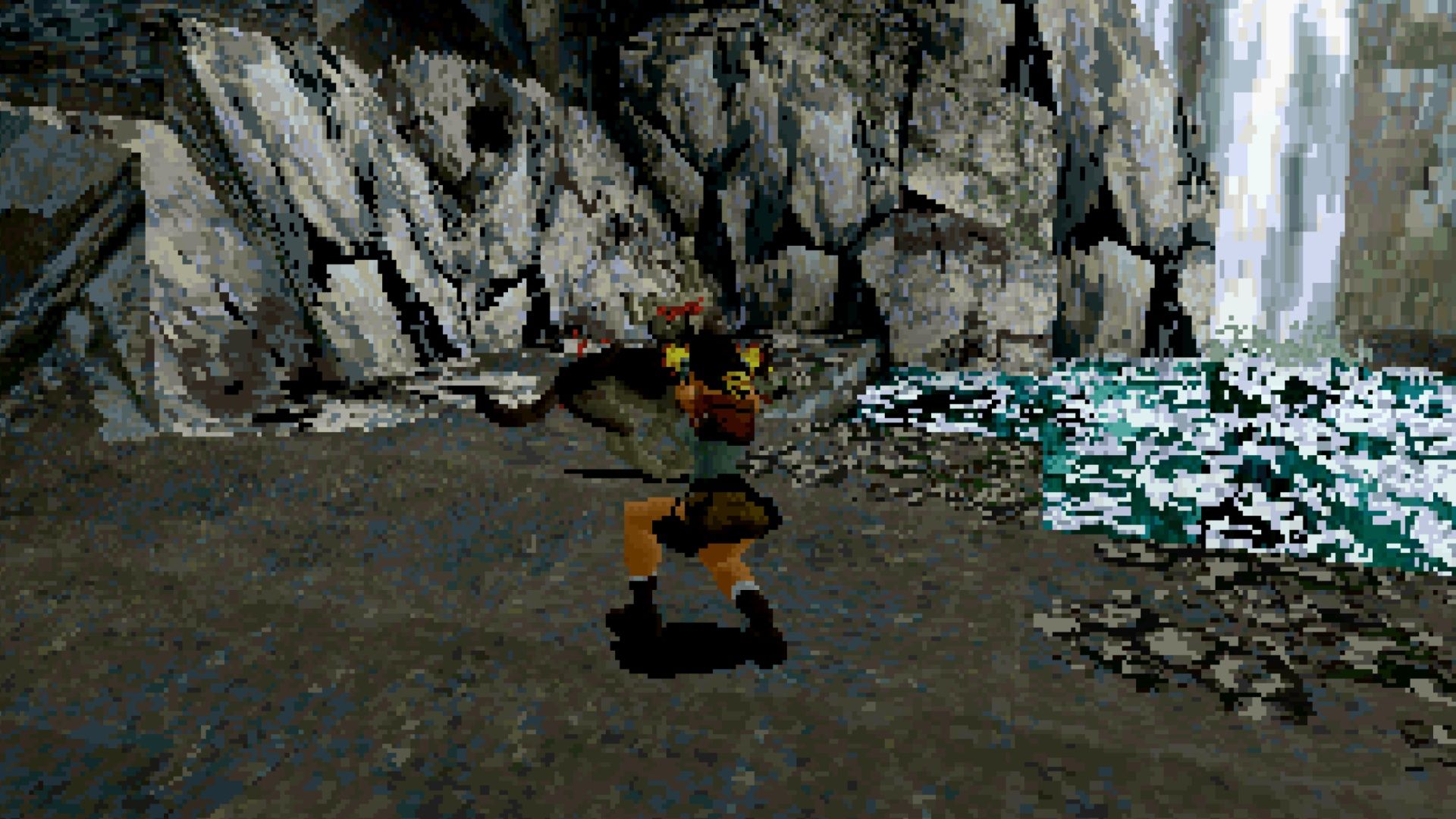 Shooting a dog in Tomb Raider (1996)