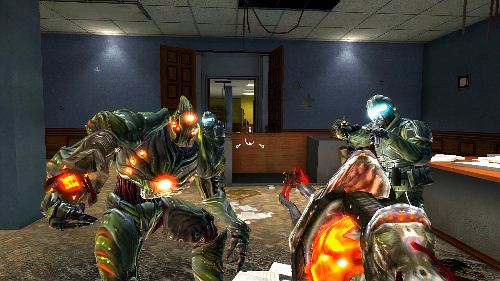 Shooting aliens in The Conduit (2009)