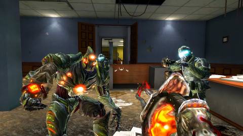 Shooting aliens in The Conduit (2009)