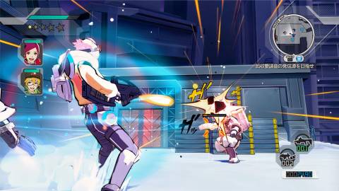 Shooting an enemy in EX Troopers