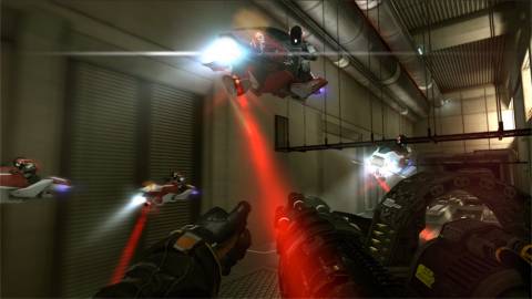 Shooting drones in Syndicate (2012)