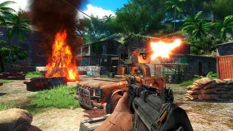 Shooting enemies in Far Cry 3 (2012)