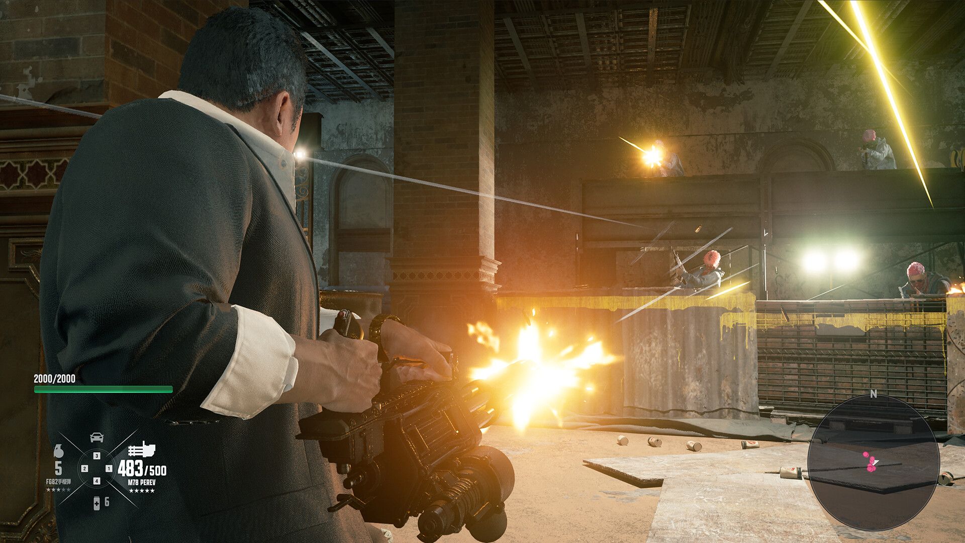 Shooting enemies in Gang of Dragon