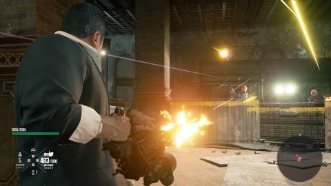 Shooting enemies in Gang of Dragon