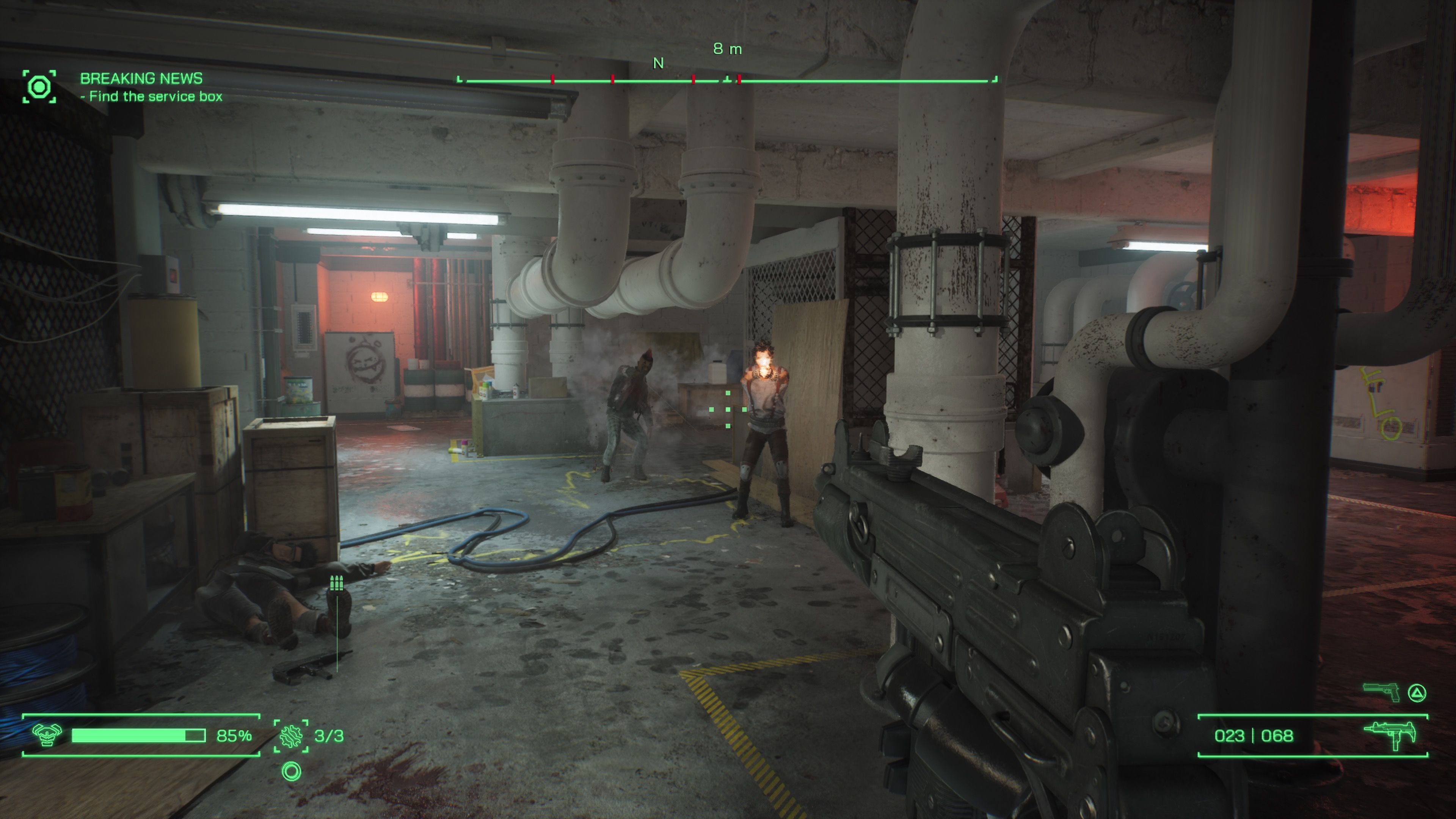 Shooting enemies in RoboCop Rogue City