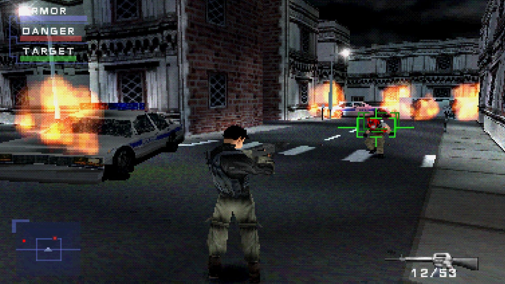 Shooting enemies in Syphon Filter