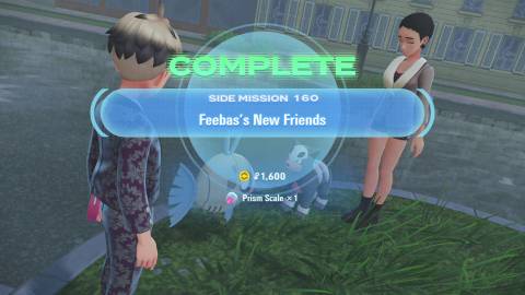 side mission 160 feebas new friends prism scale pokemon legends za mega dimension