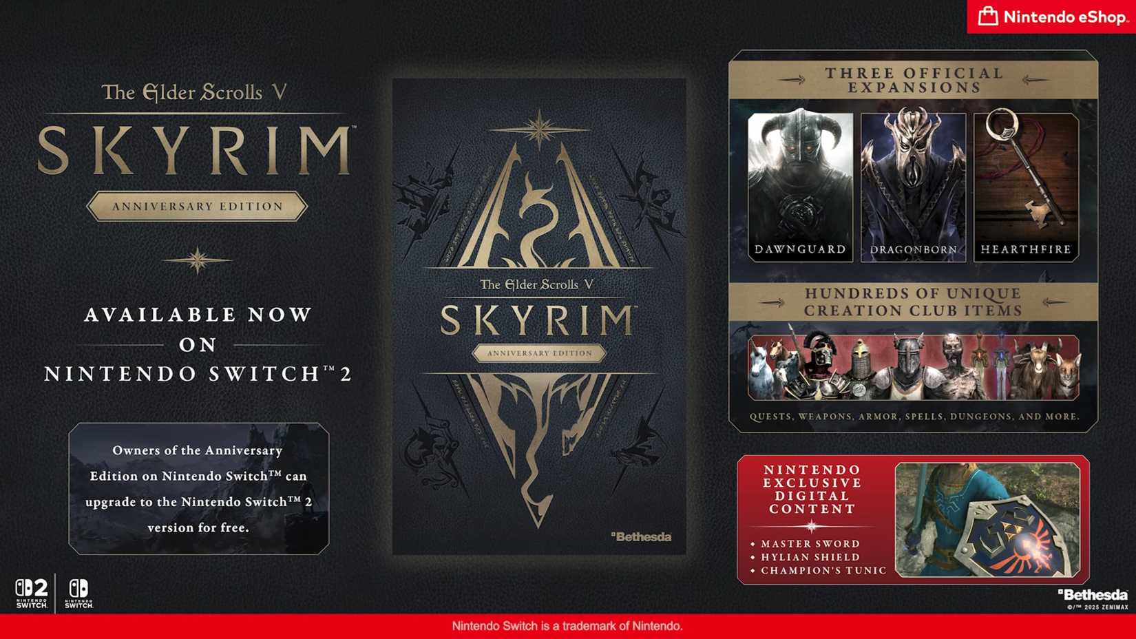 Skyrim Switch 2 versi Anniversary Edition