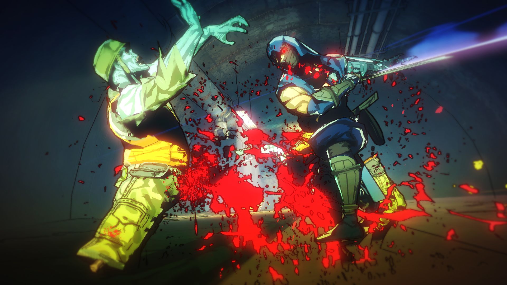 Slashing a zombie in Yaiba Ninja Gaiden Z