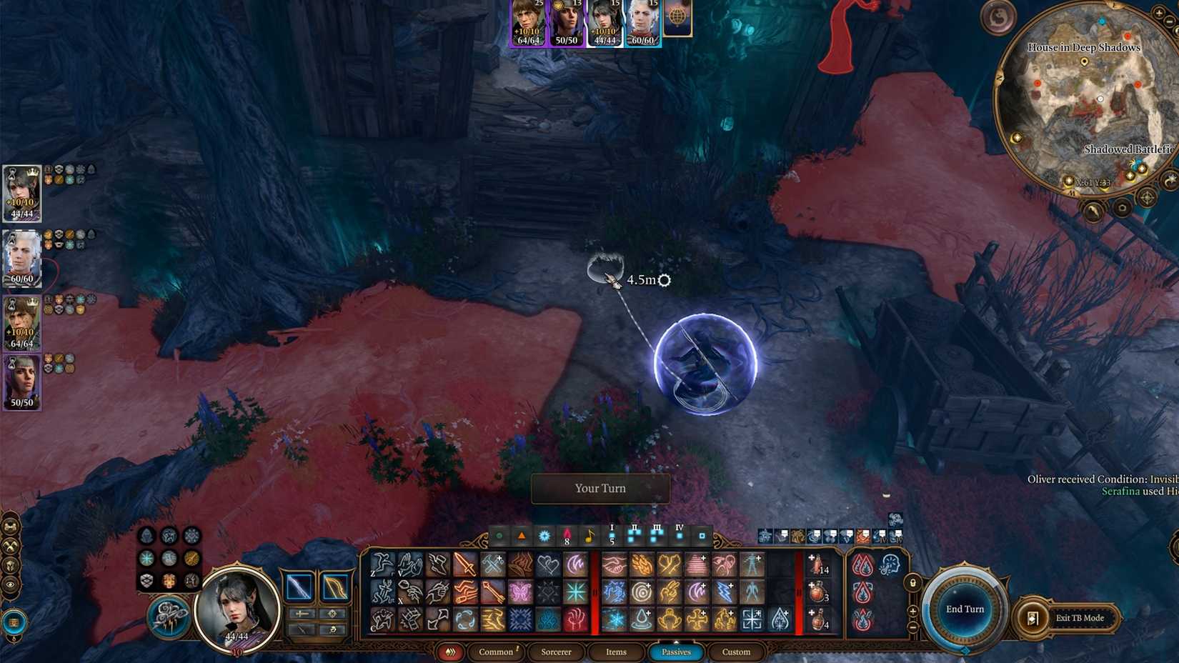 sneak inside the house in bg3