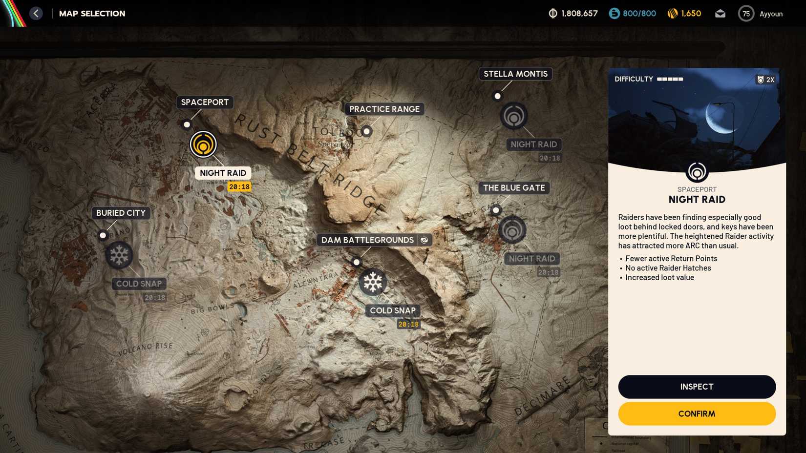 Spaceport Night Raid ARC Raiders