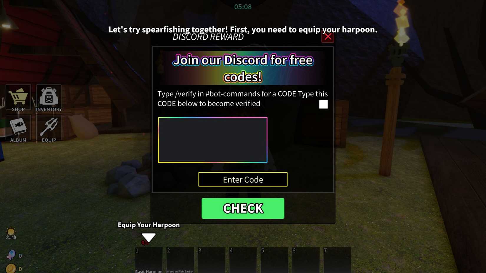 Spear Fishing Roblox Codes