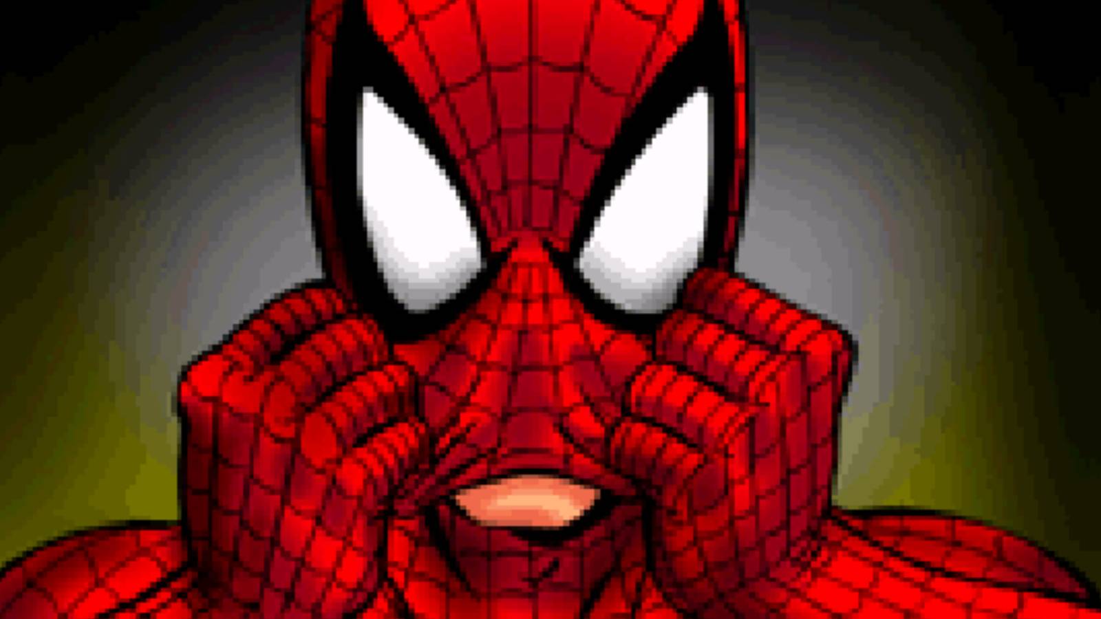 spider-man mysterio's menace putting on mask