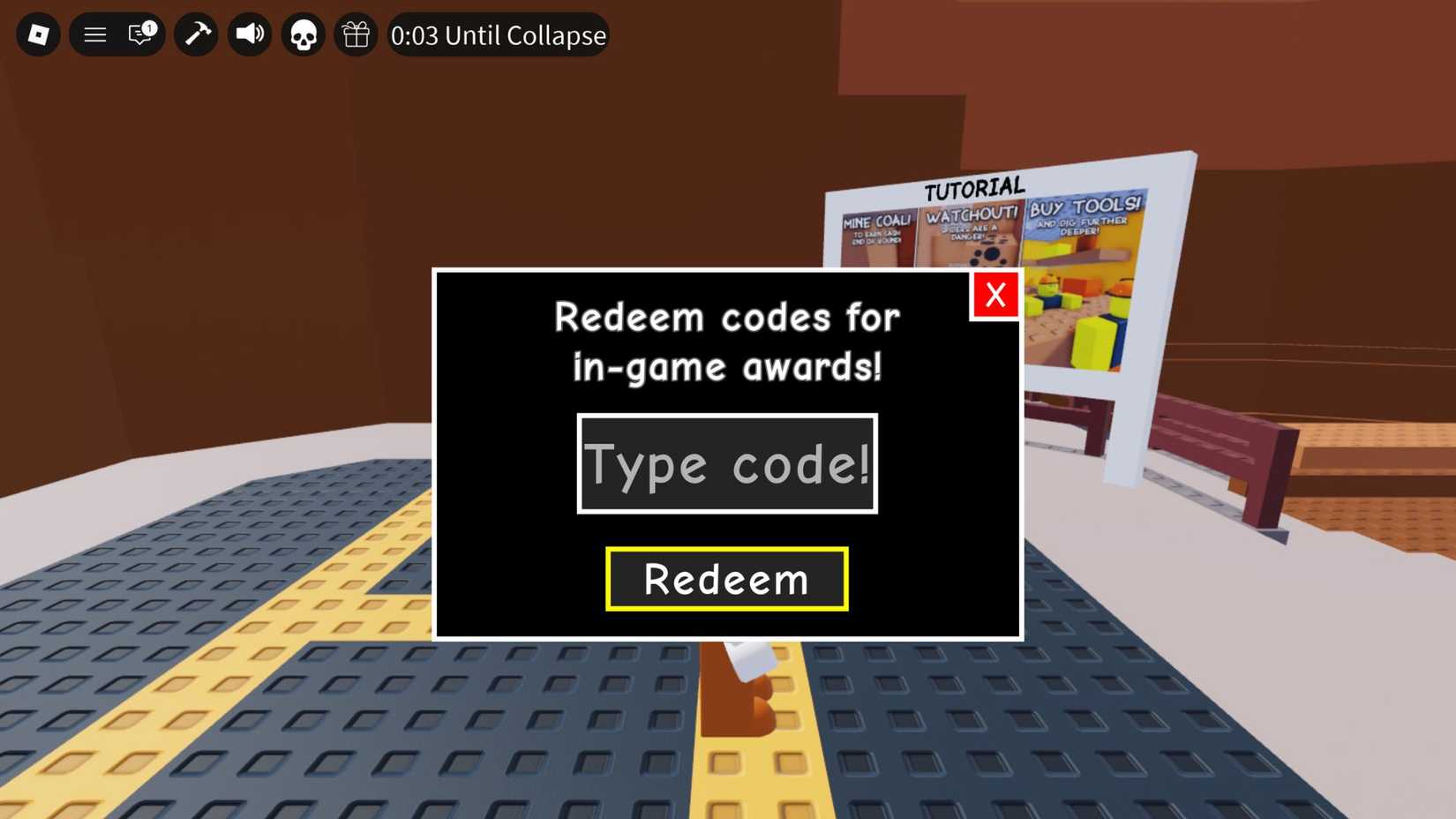 Spider Mines the codes tab