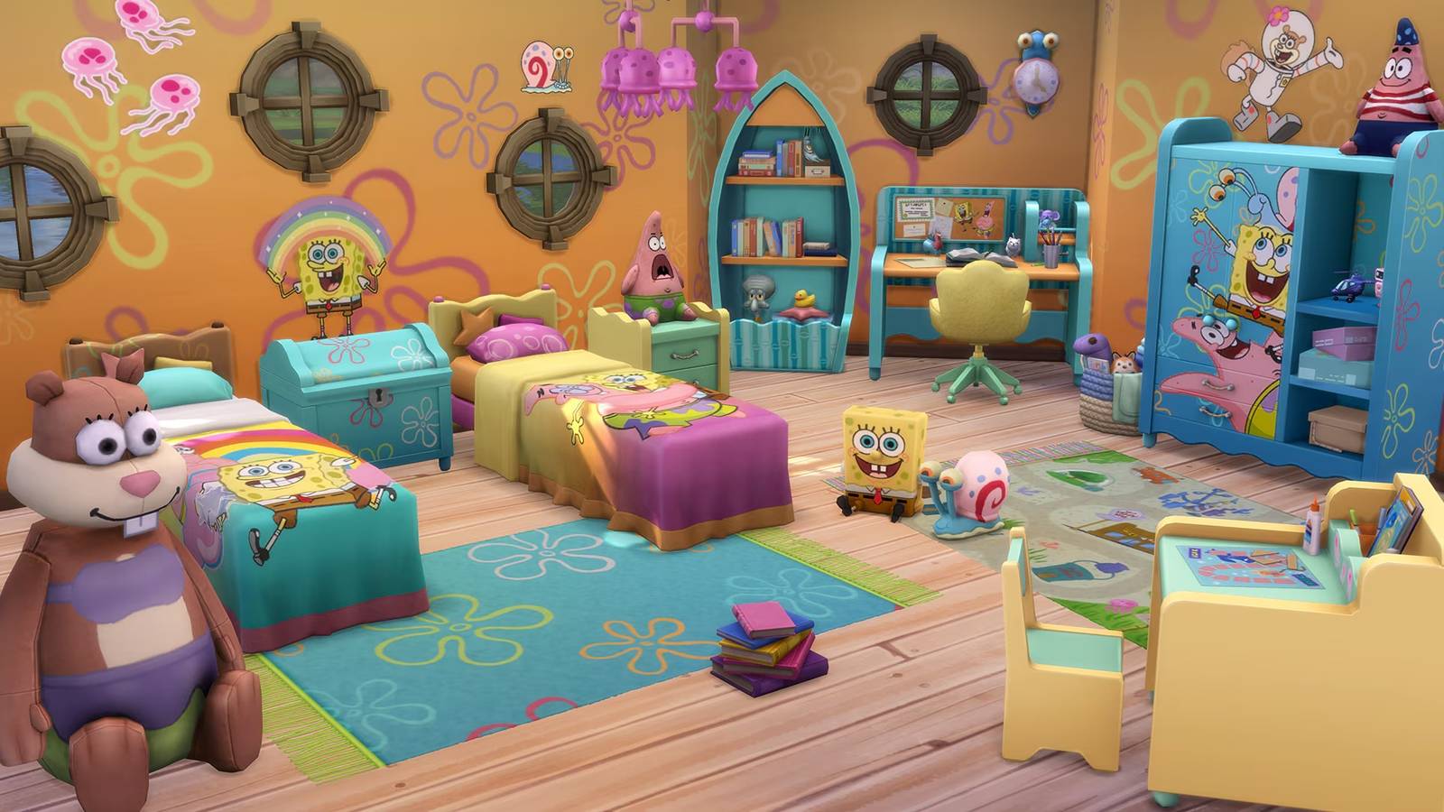 SpongeBob Kid's Room Kit the sims 4