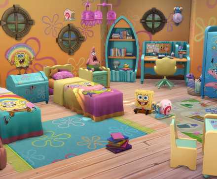 SpongeBob Kid's Room Kit The Sims 4