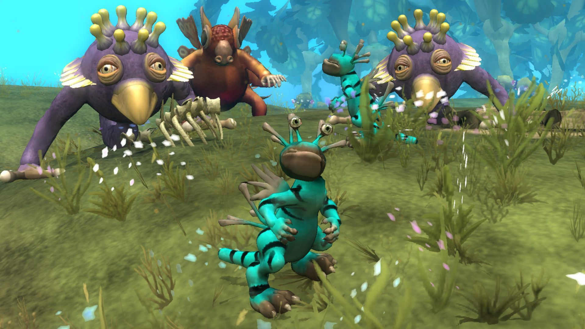 Spore - A bunch of creatures made with the in-game character creator.