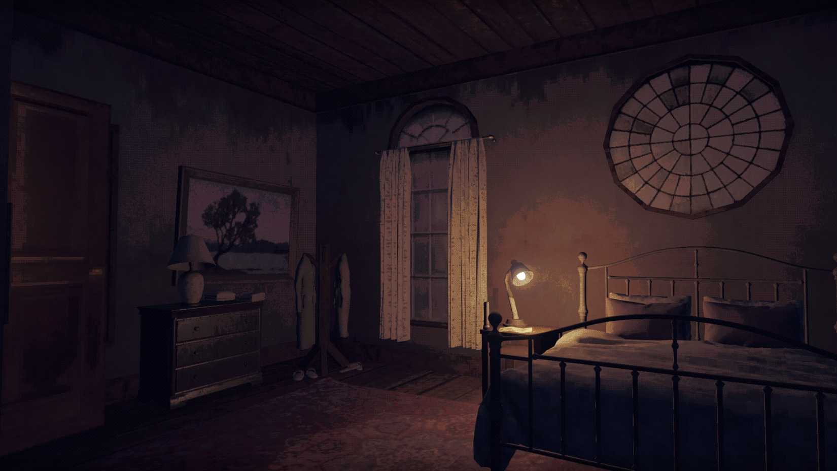 Cena de Springs, Eternal mostrando um quarto de hotel