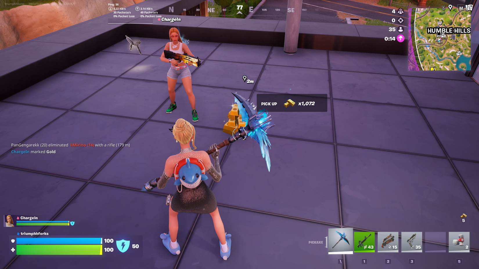 squadmate drops gold fortnite