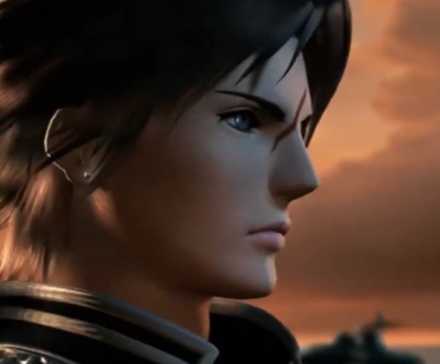 Squall looking right in Final Fantasy 8 (1999)