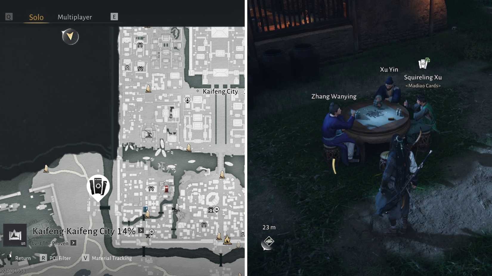 squireling xu madiao card location where winds meet