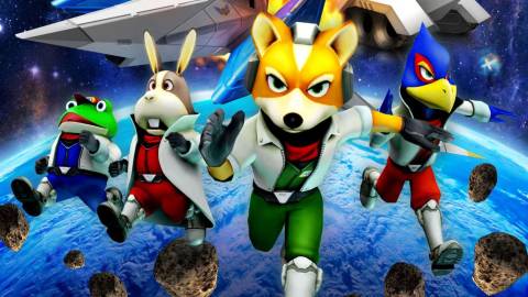Star Fox 64 3D - Slippy alongside the other members of Star Fox Team