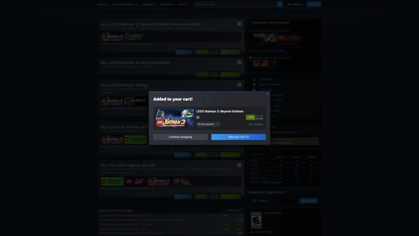 steam lego batman 3 beyond gotham sale example