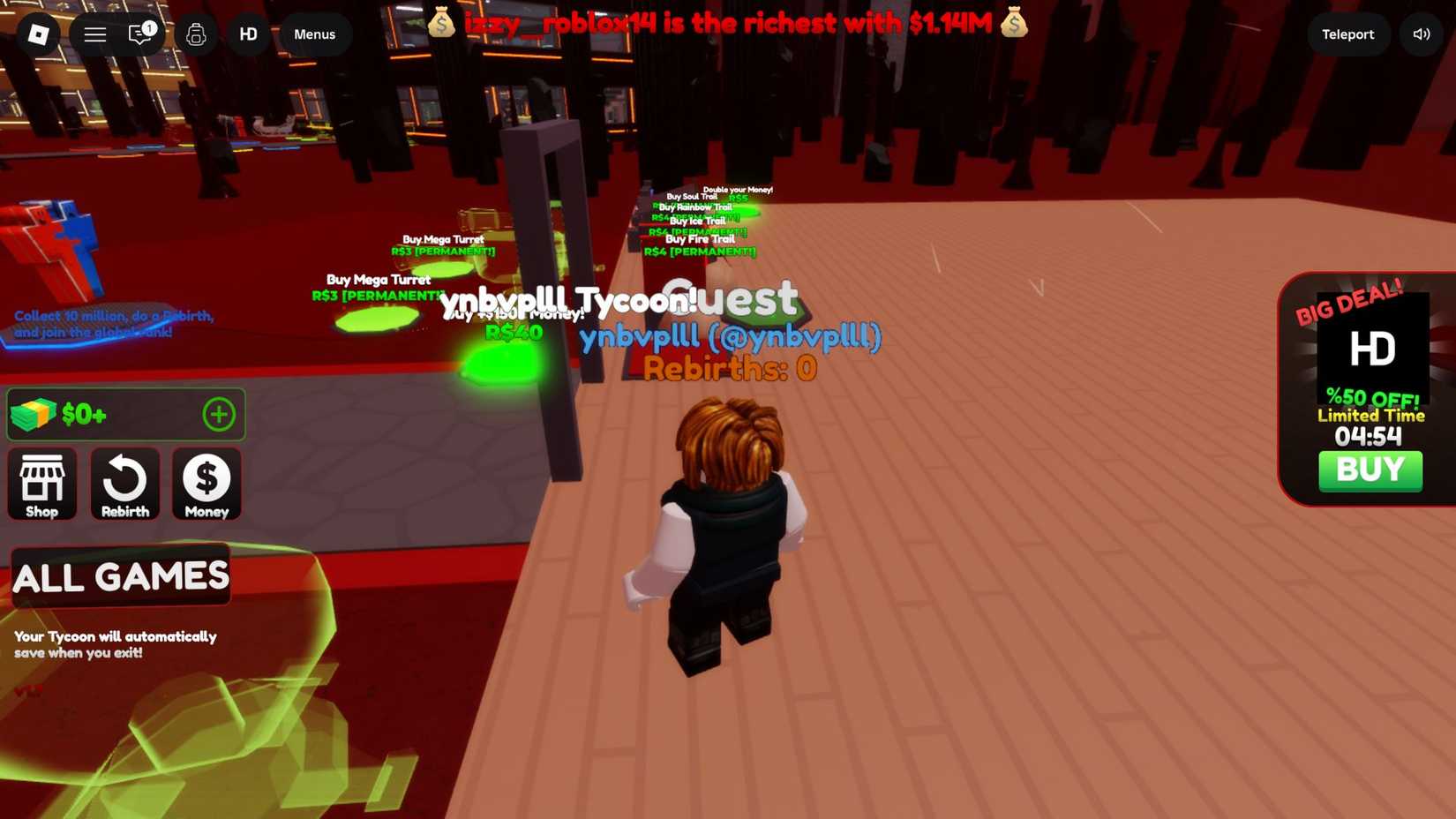 Stranger Things Tycoon player