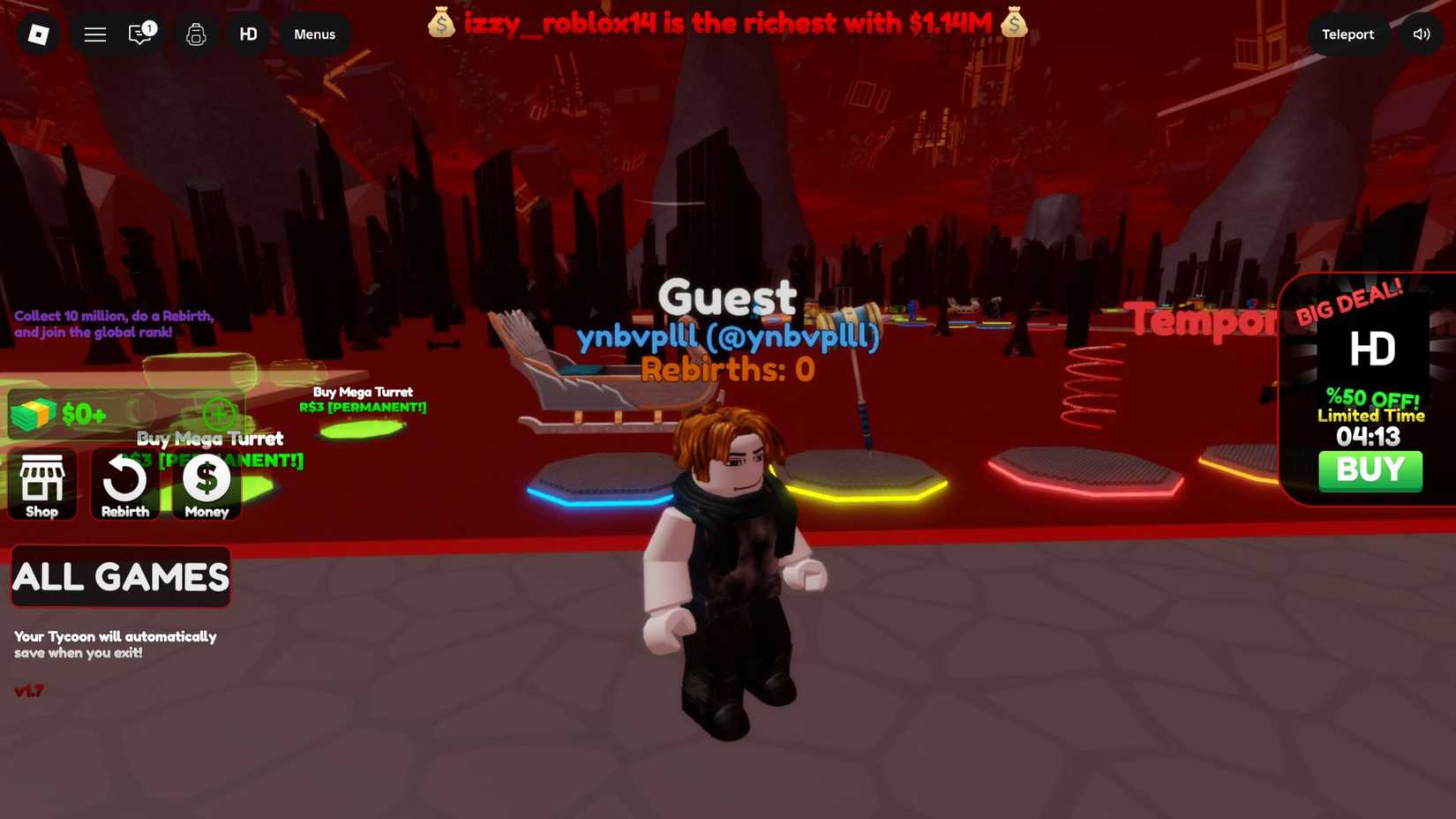 Stranger Things Tycoon player