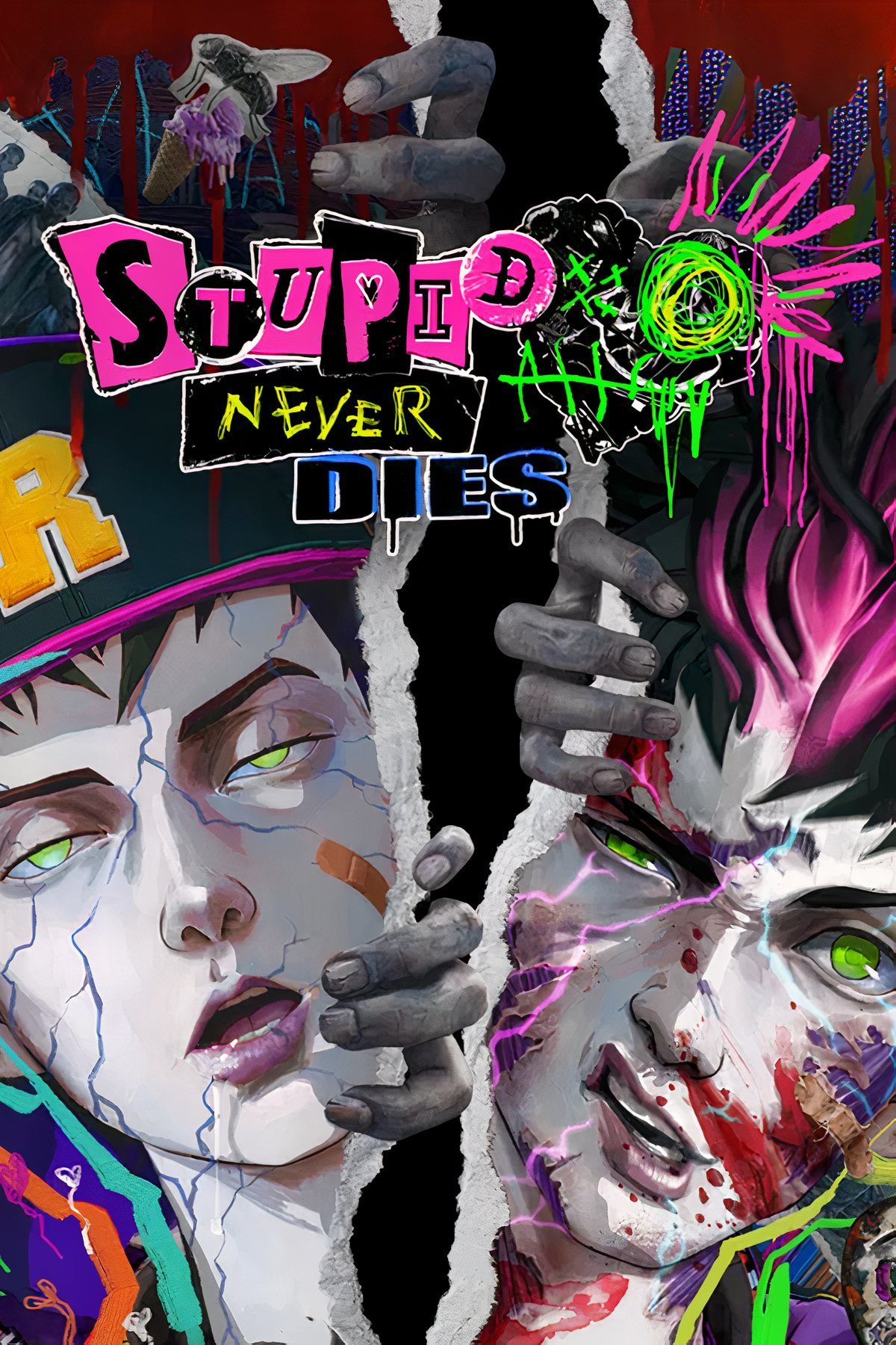 stupid never dies tag page cover art