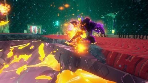 Sucking up gold as an elephant in Donkey Kong Bananza (2025)