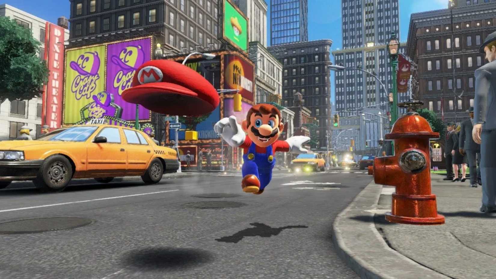 Super Mario Odyssey Mario Tosses Cappy