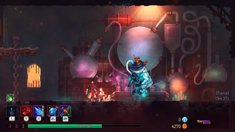 Talking to an NPC in Dead Cells