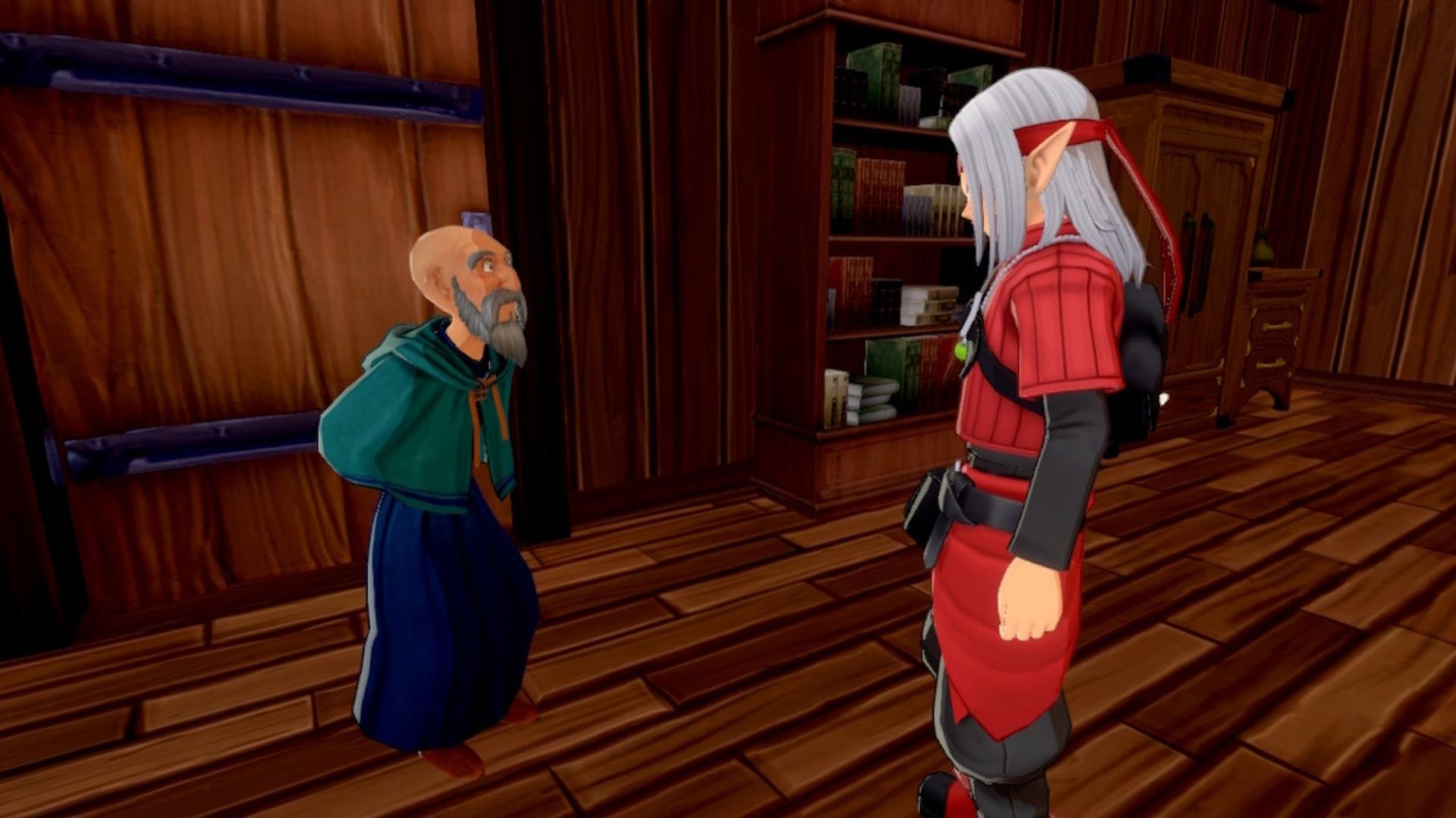 Talking to an NPC in Dragon Quest Monsters The Dark Prince