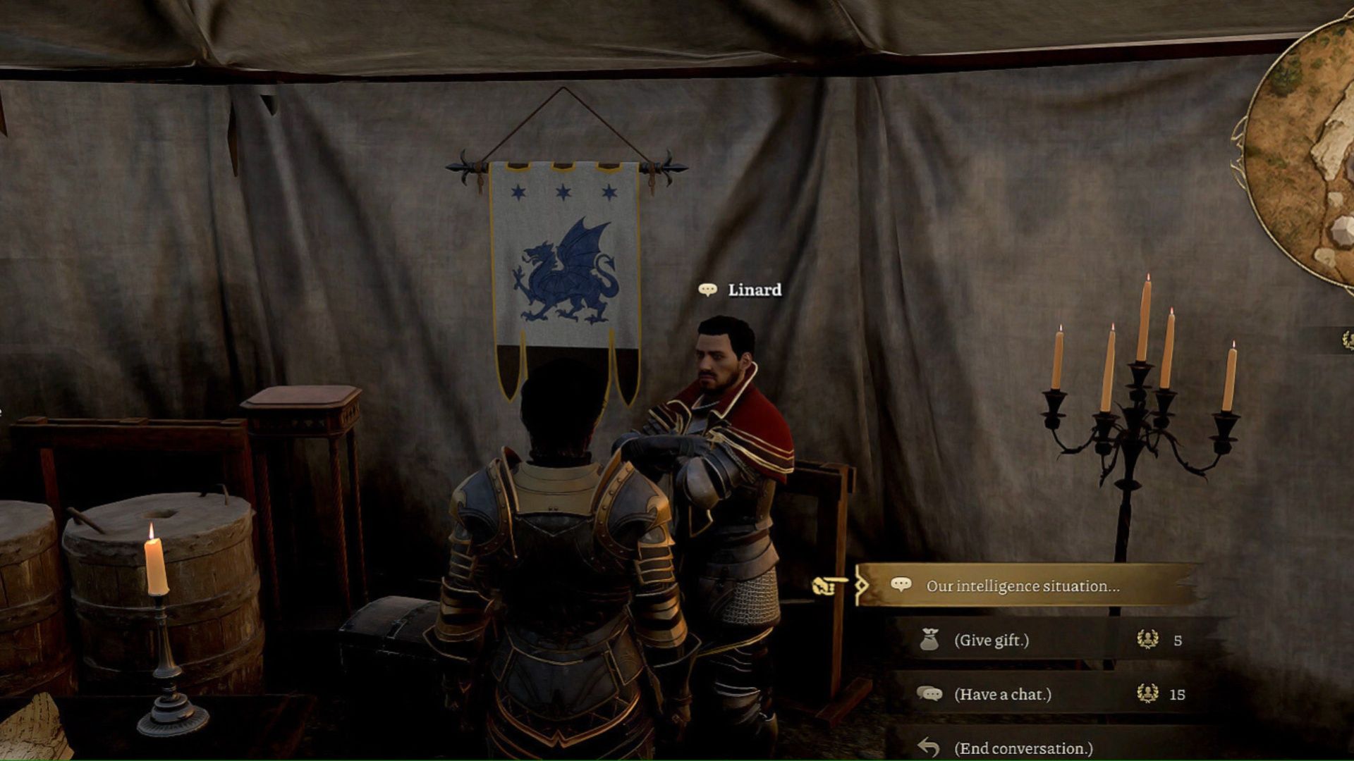 Talking to an NPC in Lost Eidolons