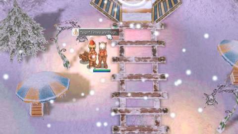 Talking to an NPC in Ragnarok Online