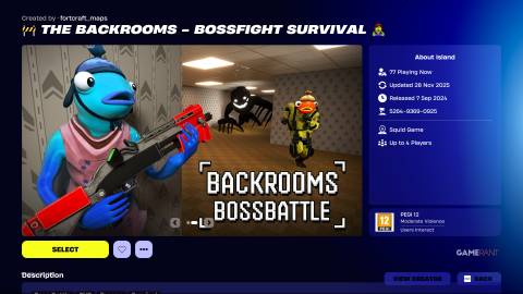The Backrooms — Bossfight Survival - Fortnite