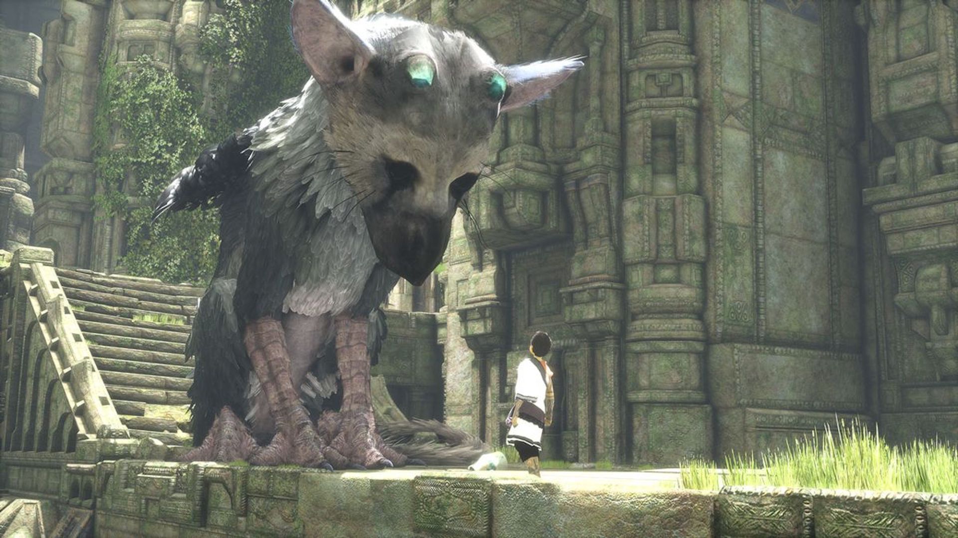 The beast and the boy in The Last Guardian