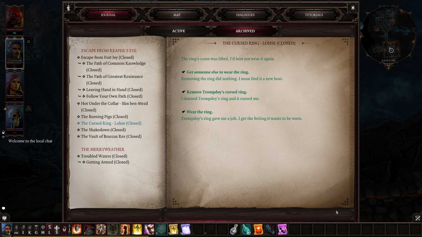 the cursed ring divinity original sin 2 dos2