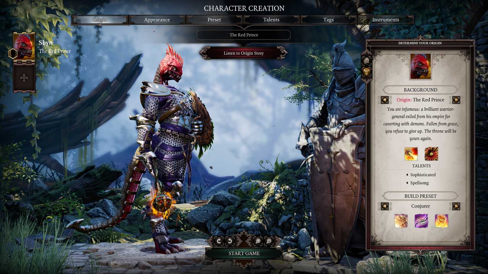 The Flame Conjurer build for red prince divinity original sin 2 dos2