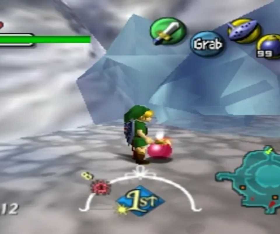 The Legend Of Zelda Majora's Mask Link Places Bomb (1)