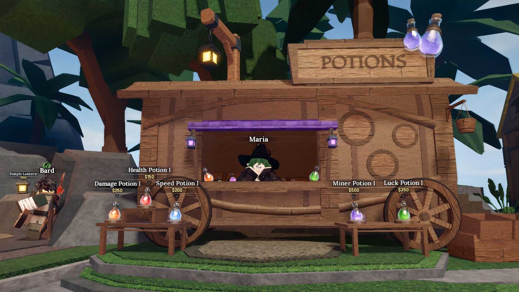 potions shop by the stone cross in the forge