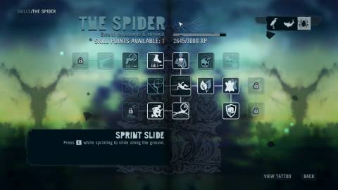 The skill tree in Far Cry 3 (2012)