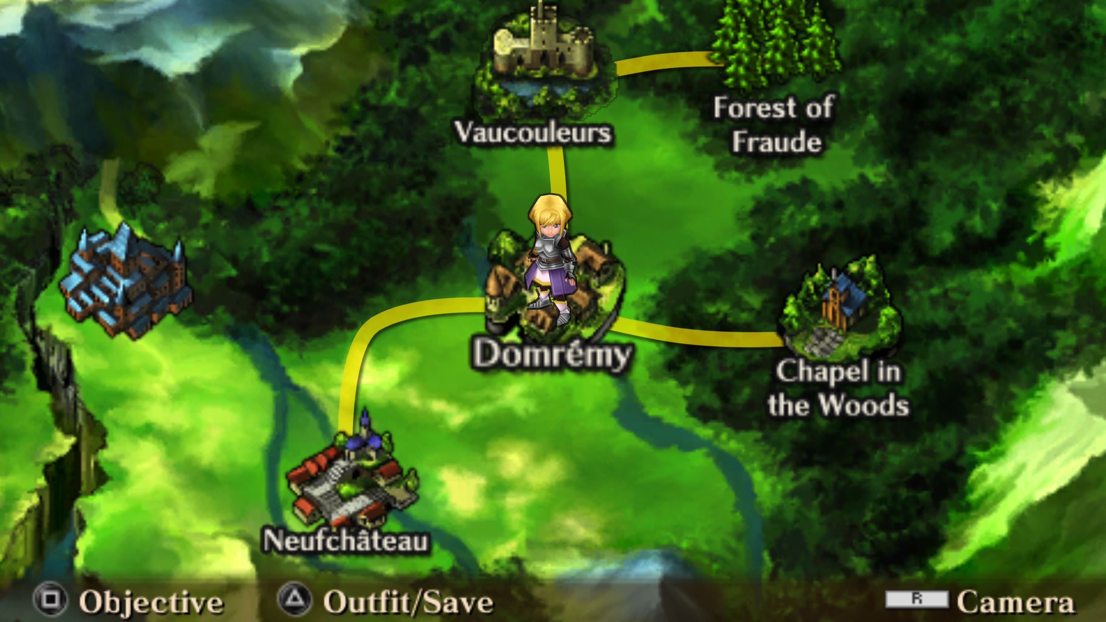 The world map in Jeanne d'Arc