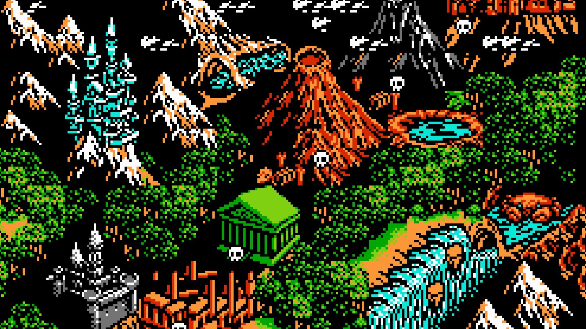 The world map in Little Samson (NES)