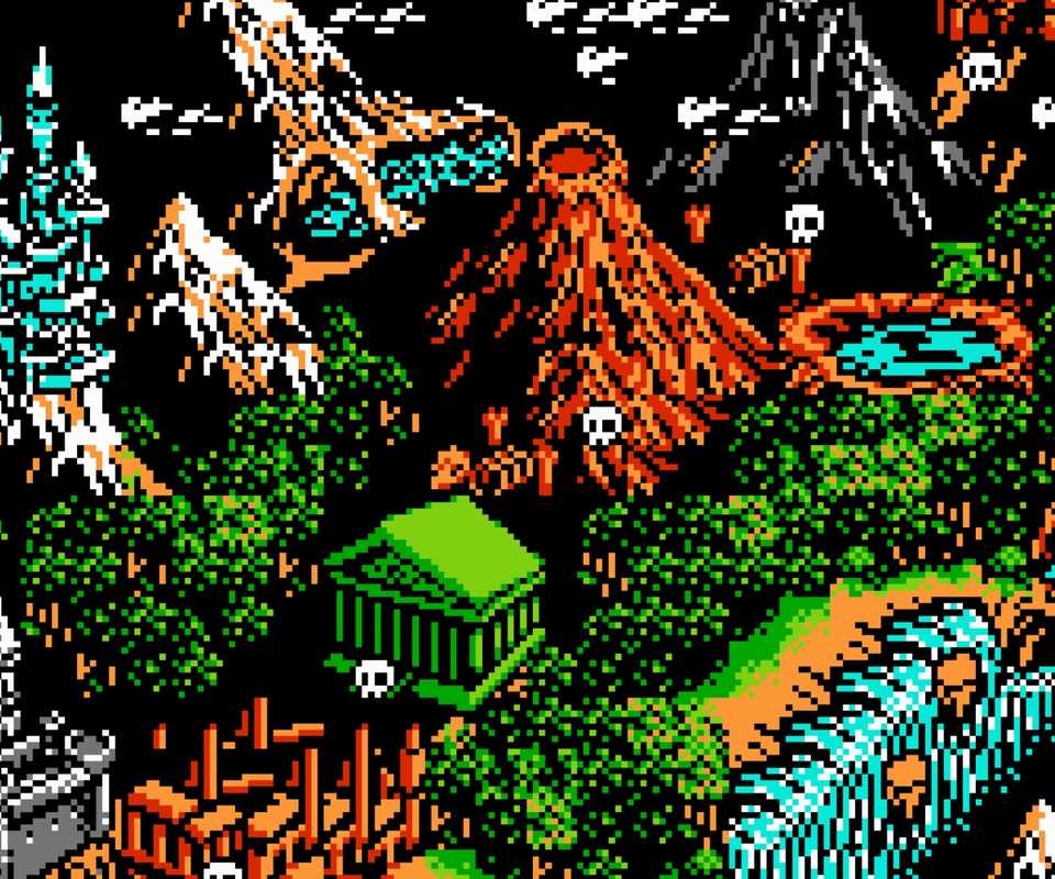 The world map in Little Samson (NES)