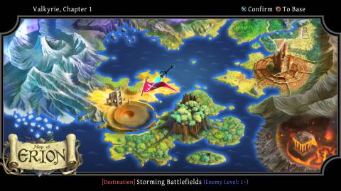 The world map in Odin Sphere