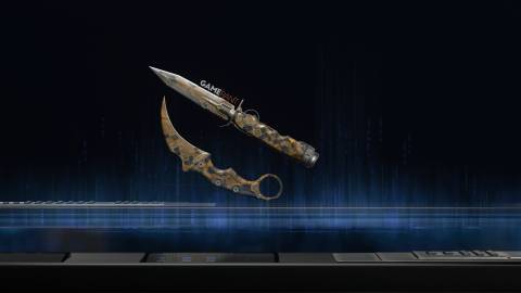 Topaz Snake Camo Preview on the Ballistic Knife - Black Ops 7